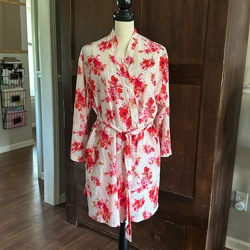 Oscar de le Renta The Pink Label Robe/Nightie Set Size Medium